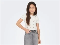 Kids ONLY top cloud dancer med hjerter